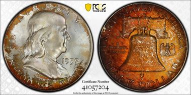 1957-D 50C MS67FBL