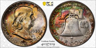 1959-D 50C MS67+ FBL