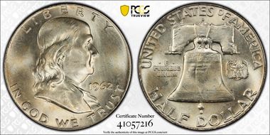 1962-D 50C MS66+ FBL