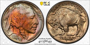 1913-D 5C Type 1 MS67