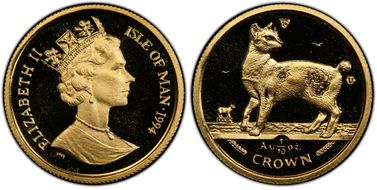 1994-PM 1/10 Cr Japanese Bobtail Cat Au KM-377 MS68