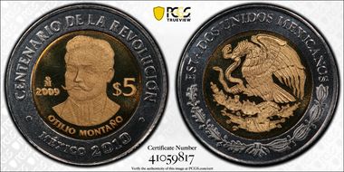 2009-Mo 5 Peso Otilio Montano PL68