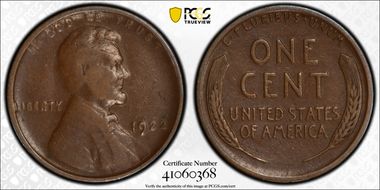 1922 No D 1C Strong Reverse, FS-401 VF25BN