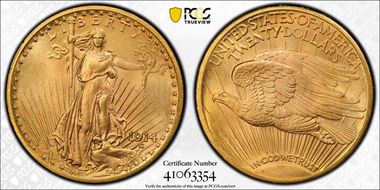 1914 $20 MS65
