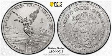 2020-Mo 1/4 oz Libertad Silver First Strike MS70