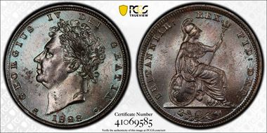 1828 1/4D S-3825 MS63BN