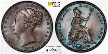 1838 1/4D S-3950 MS64BN