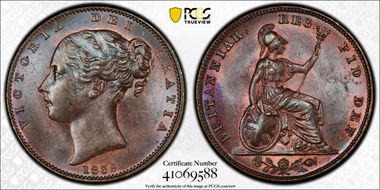 1839 1/4D S-3950 MS64BN