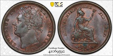 1830 1/2 Far S-3826 Helmet Intrudes Legend MS65BN