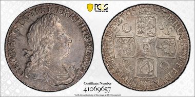 1723 Shil S-3647 First Bust S.S.C. Rev MS64