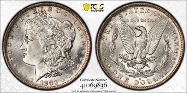 1883-O $1 MS63