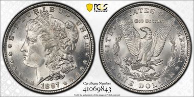 1887 $1 MS64
