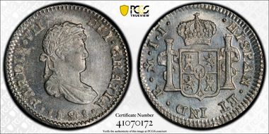 1821-Mo JJ 1/2 R Calico-412 MS63