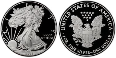 2013-W $1 Silver Eagle PR70DCAM