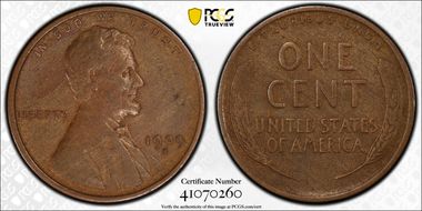 1909-S 1C Lincoln XF40BN
