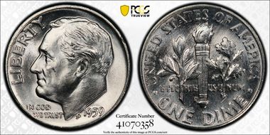 1959-D/D 10C RPM, FS-504 MS66FB