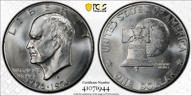 1976-S $1 Silver MS68