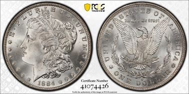 1884-O $1 MS66+