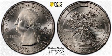 2020-W 25C Salt River Bay NP V75 MS68