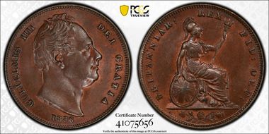 1836 1/4D S-3848 MS64BN