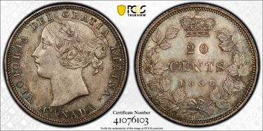 1858 20C Coinage ↑↓ MS65