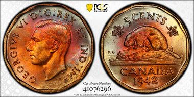 1942 5C Tombac MS63