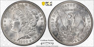 1900 $1 VAM 16A, Two Olive Rev MS67