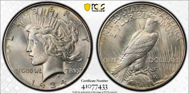 1934 $1 MS64