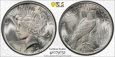1923 $1 MS66