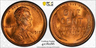 1917 1C MS66+ RD