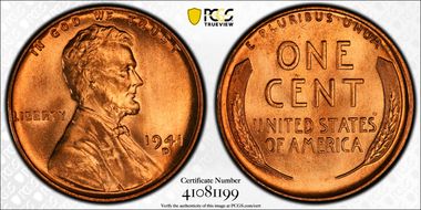 1941-D 1C MS67+ RD