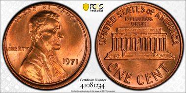 1971 1C DDO FS-101 MS66RD