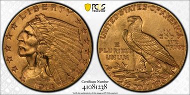 1914-D $2.50 MS61