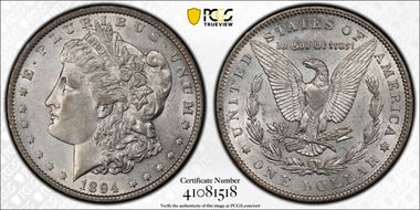 1894 $1 AU53
