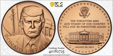 (2020) Medal Donald J. Trump Inauguration Bronze 76mm MS70