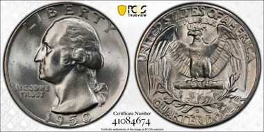 1950-D 25C MS66
