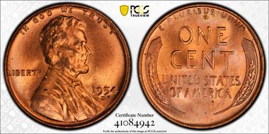 1954-D 1C MS65RD
