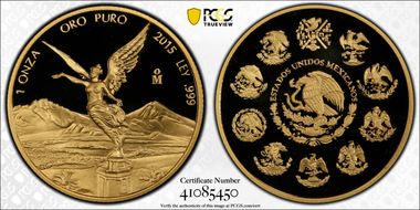 2015-Mo Onza Libertad Gold PR70DCAM