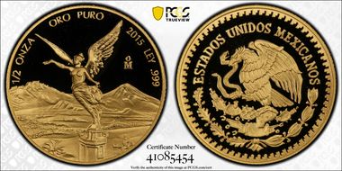 2015-Mo 1/2 oz Libertad Gold PR69DCAM