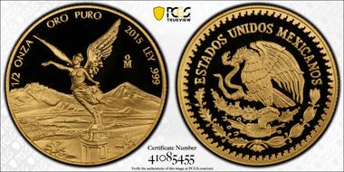 2015-Mo 1/2 oz Libertad Gold PR70DCAM