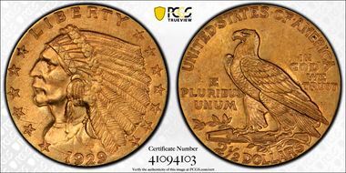 1929 $2.50 MS63