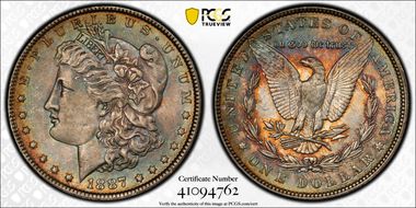 1887 $1 MS64