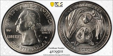 2020-W 25C American Samoa NP V75 MS65