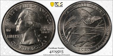 2020-W 25C Tallgrass Prairie NP V75 MS66