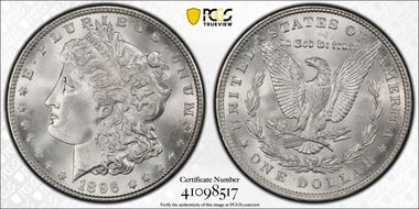 1896 $1 MS66