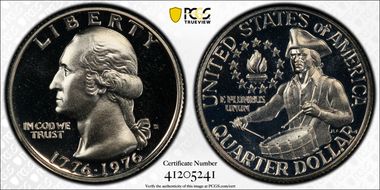 1976-S 25C Clad PR68CAM