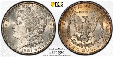 1881-S $1 MS63
