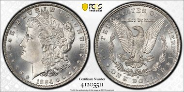 1884-O $1 MS65