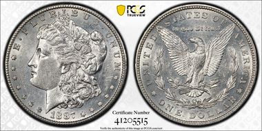 1887-S $1 AU55