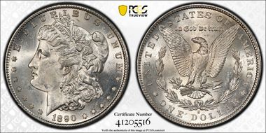 1890-S $1 MS62
